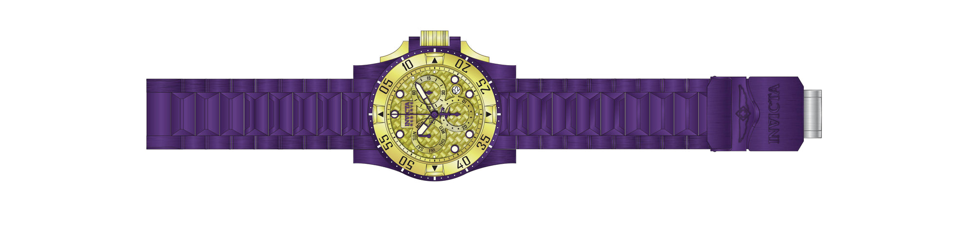 Band for Invicta Reserve Excursion Men Purple Label 38337