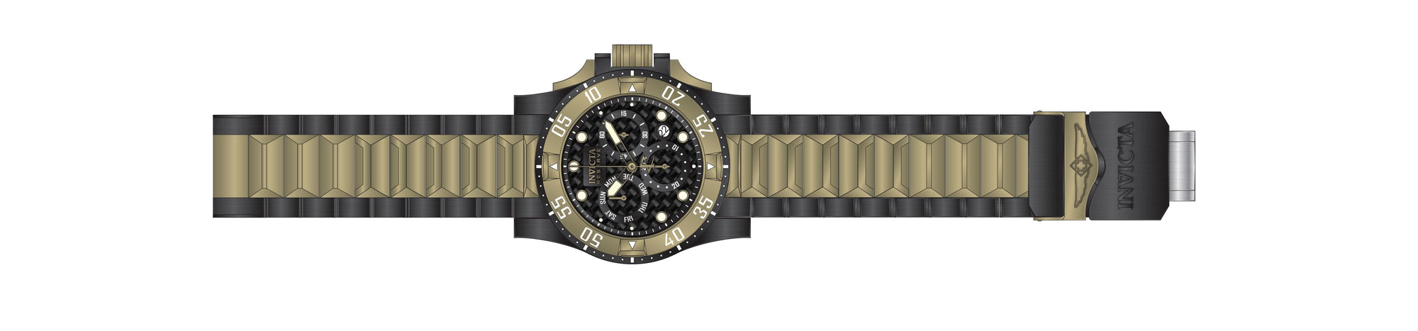 Band for Invicta Reserve Excursion Men None 38336