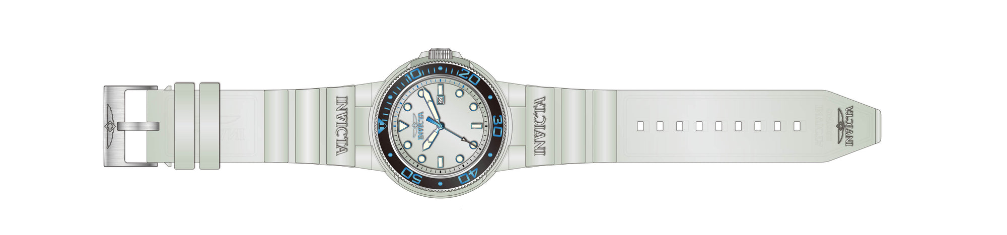 Band for Invicta Pro Diver Men 38062