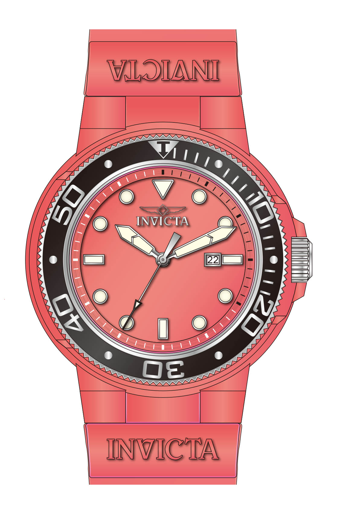 Band for Invicta Pro Diver Men 38064