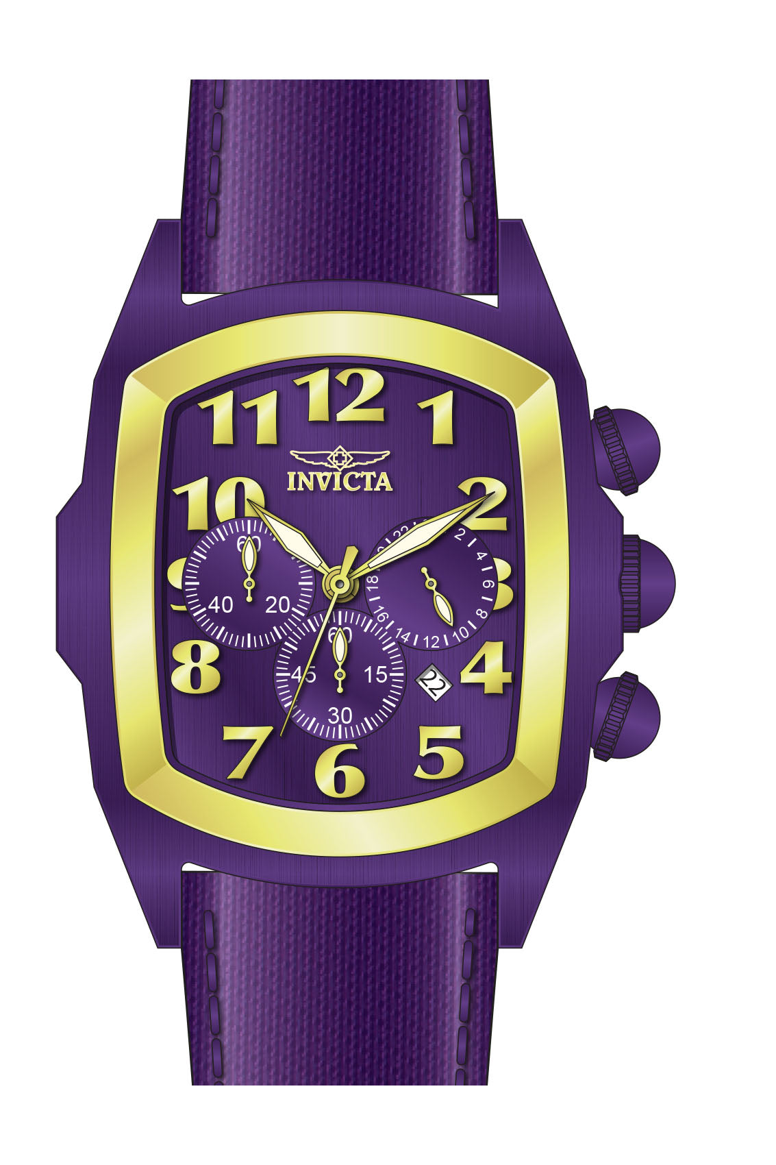 Band for Invicta Lupah Men Purple Label 39067