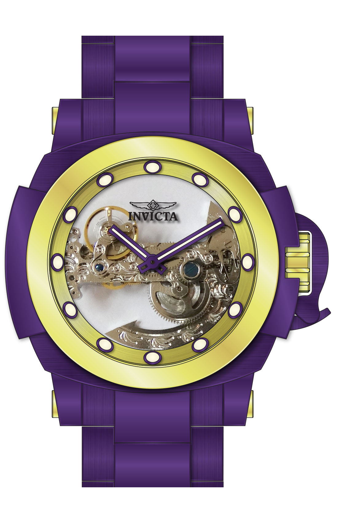 Band for Invicta Coalition Forces Men Purple Label 38349