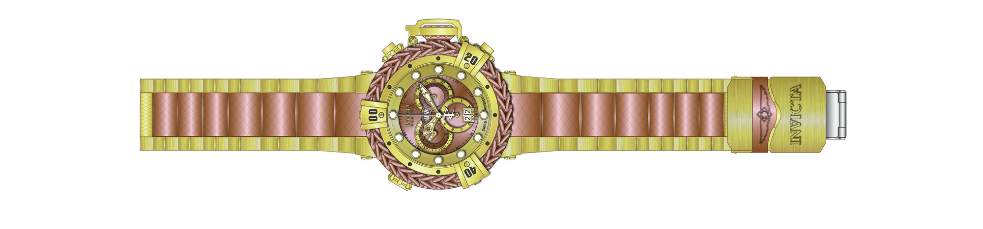 Band for Invicta Reserve Herc Men 38990