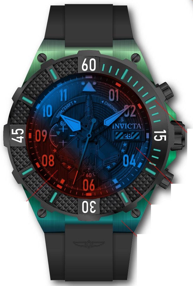 Band for Invicta Aviator Men 39901