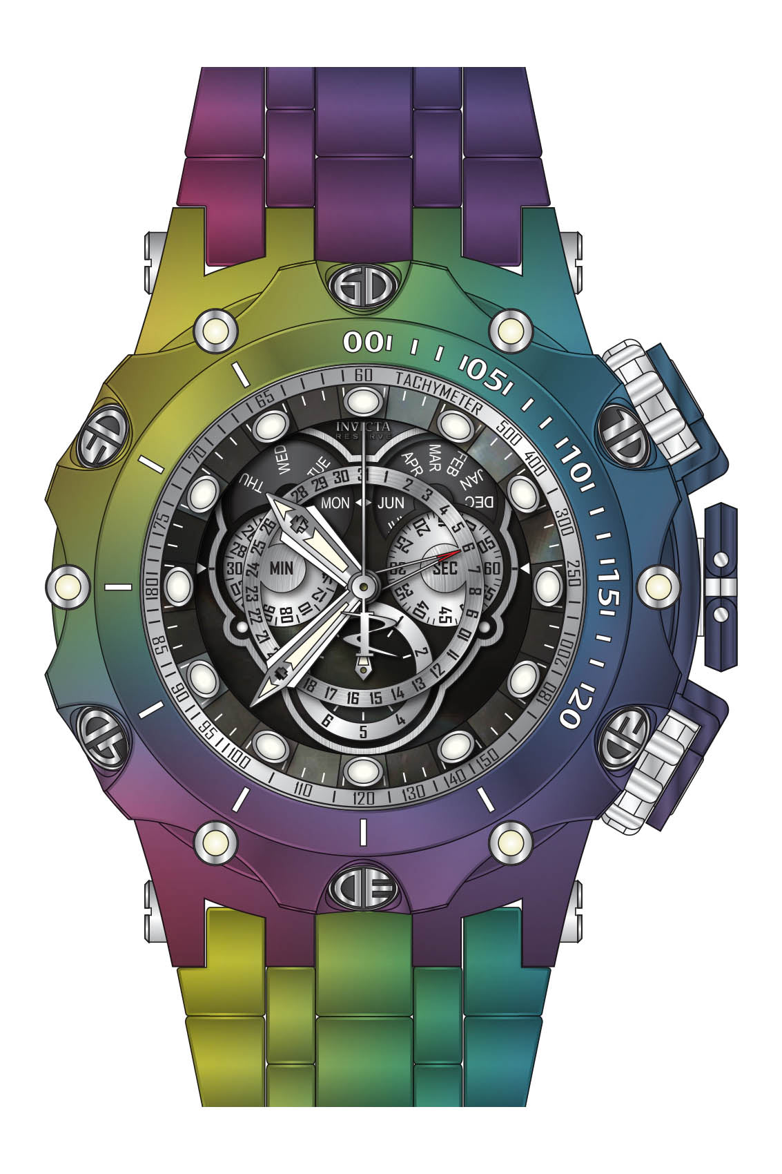 Band for Invicta Reserve Venom Viper Men 39263