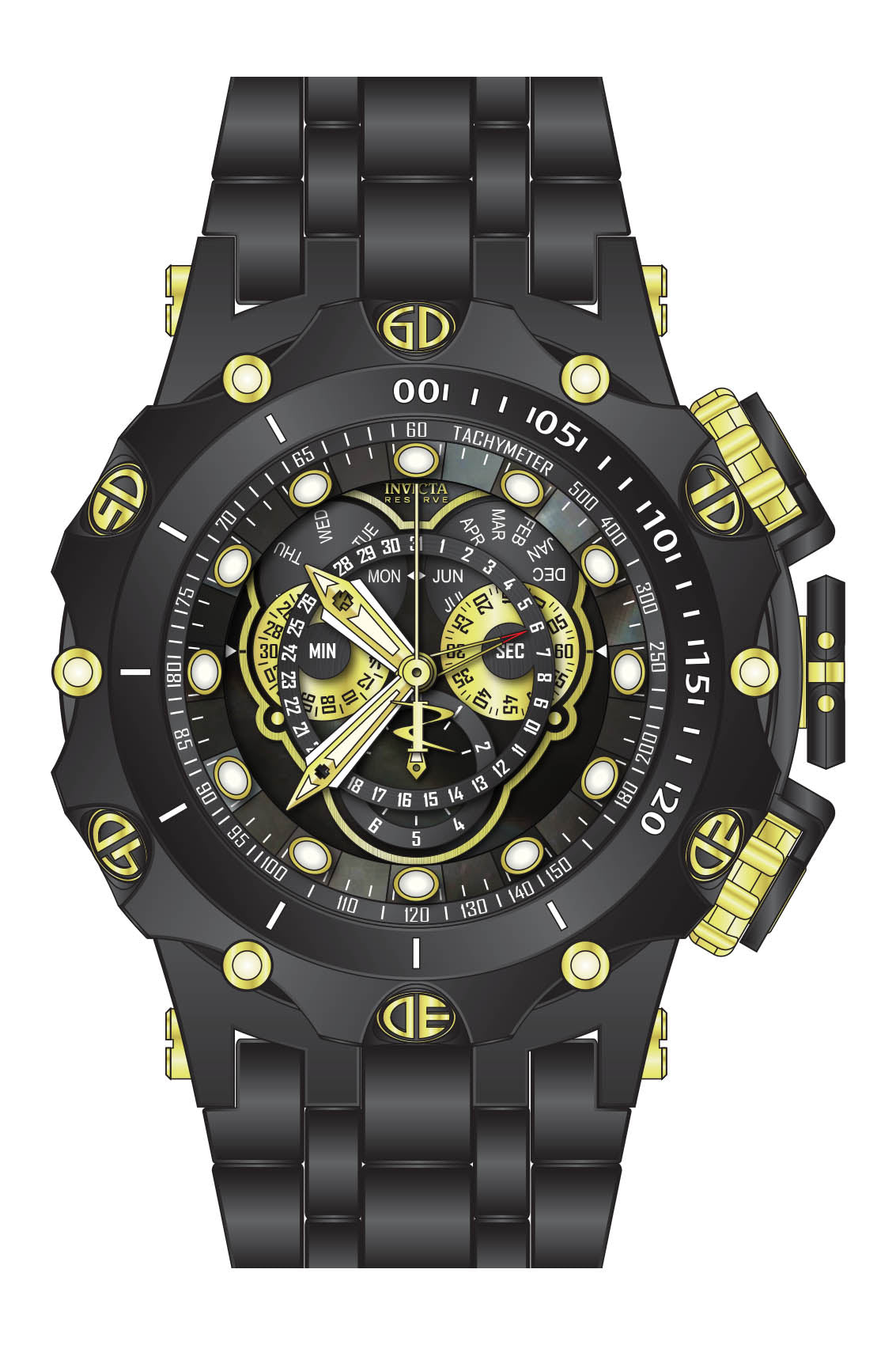 Band for Invicta Reserve Venom Viper Men 39330