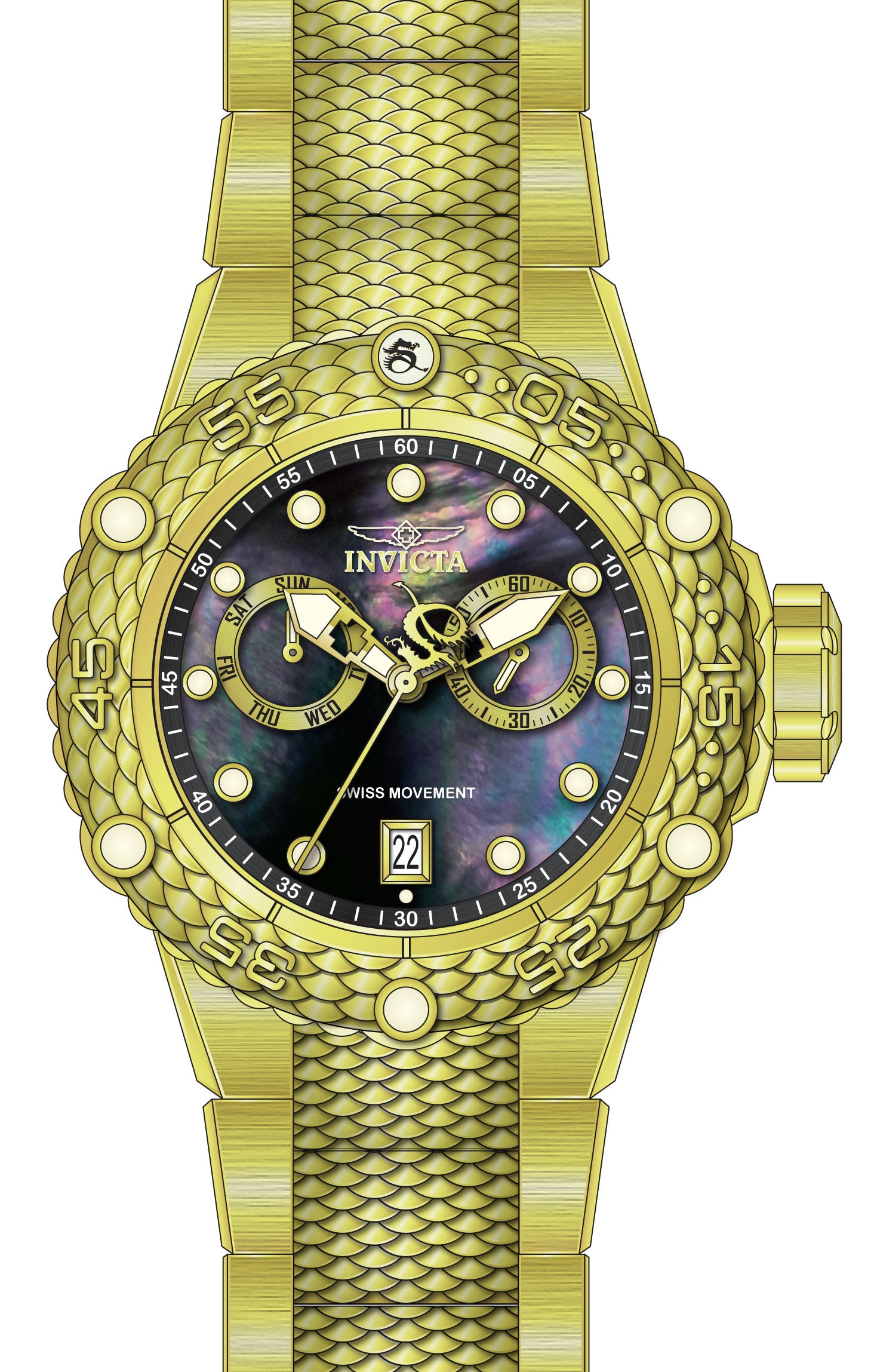 Band for Invicta Subaqua Men 40074