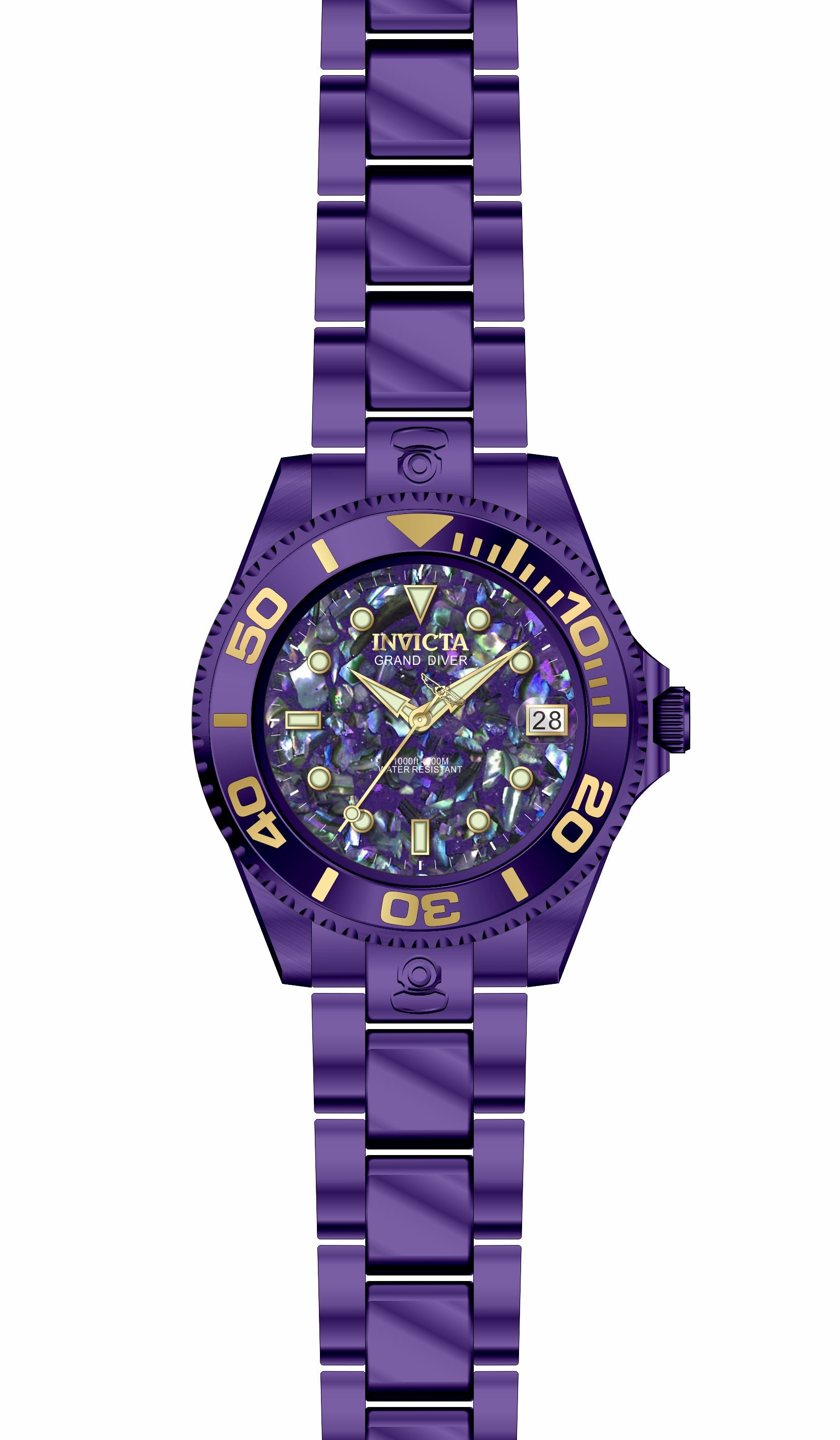 Band for Invicta Pro Diver Lady 40156