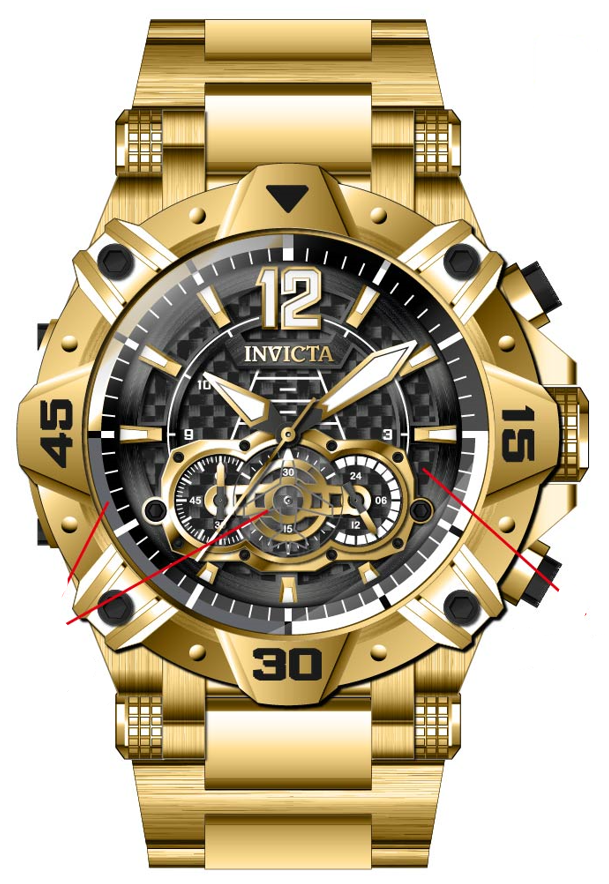 Band for Invicta Aviator Men 40173