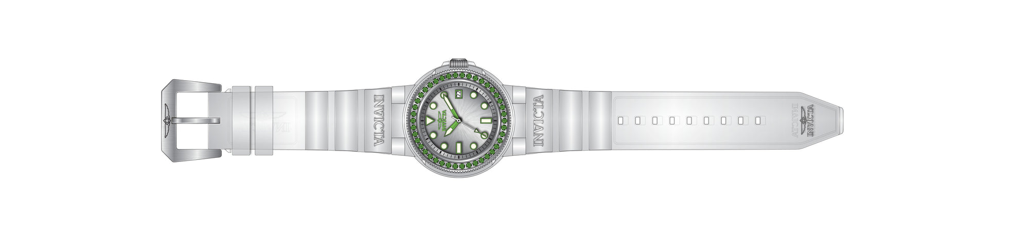 Band for Invicta Pro Diver Lady 39495