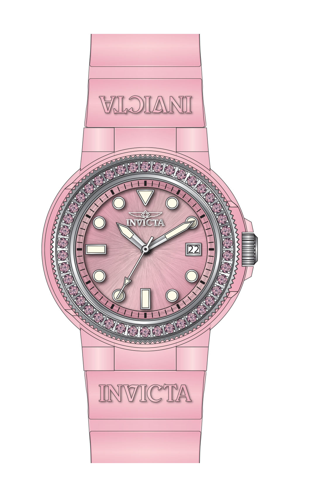 Band for Invicta Pro Diver Lady 39499