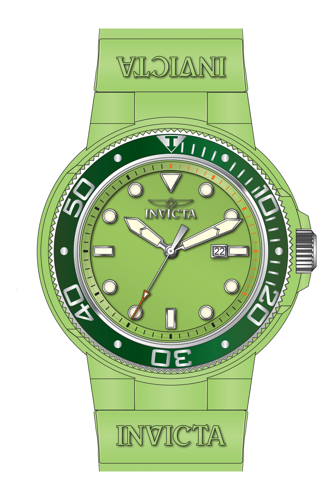 Band for Invicta Pro Diver Men 38061