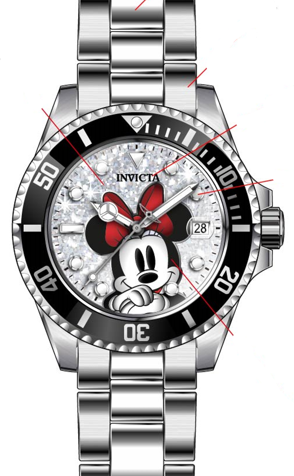 Parts for Invicta Disney Limited Edition Minnie Mouse Lady 41341