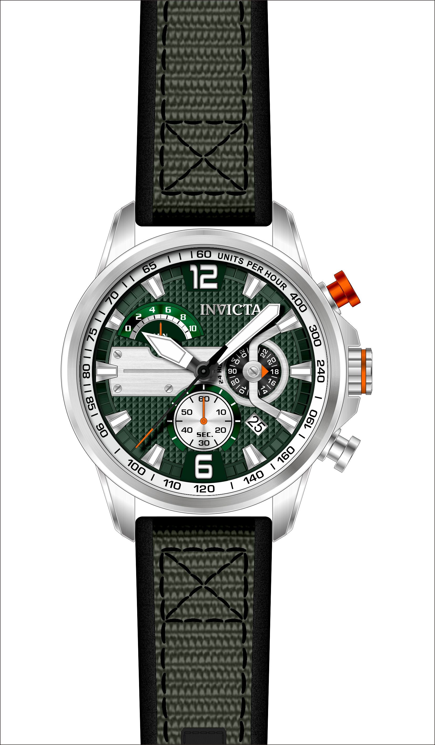 Band for Invicta Aviator Men 41686