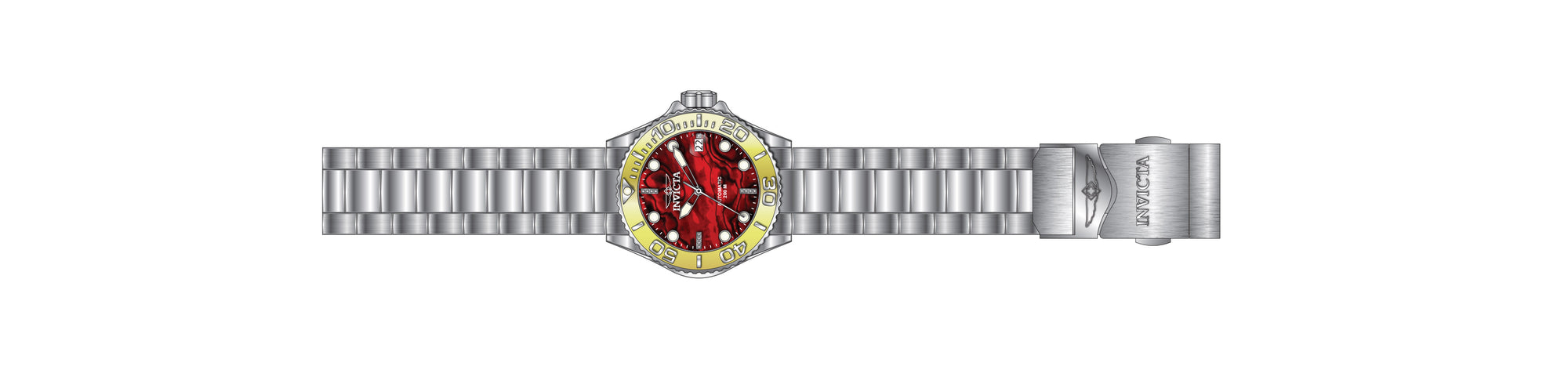 Band for Invicta Grand Diver Lady 40149