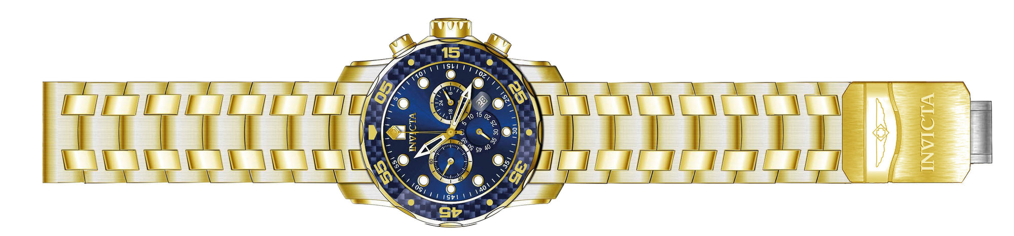 Band for Invicta Pro Diver Zager Exclusive Men 35397