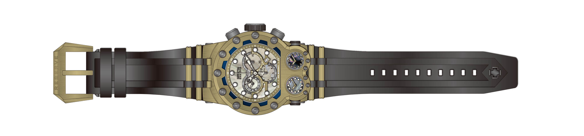 Band for Invicta Reserve Reserve Bolt Zeus Magnum Men 43118