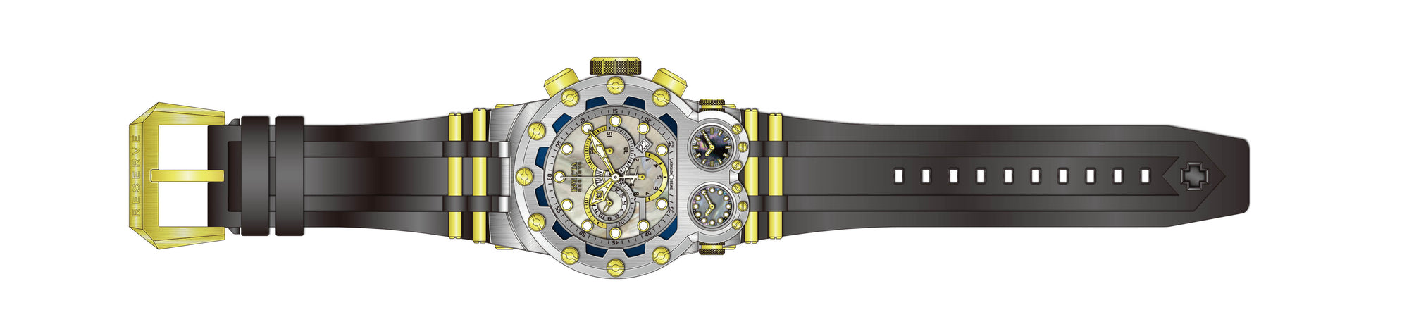 Band for Invicta Reserve Reserve Bolt Zeus Magnum Men 43119