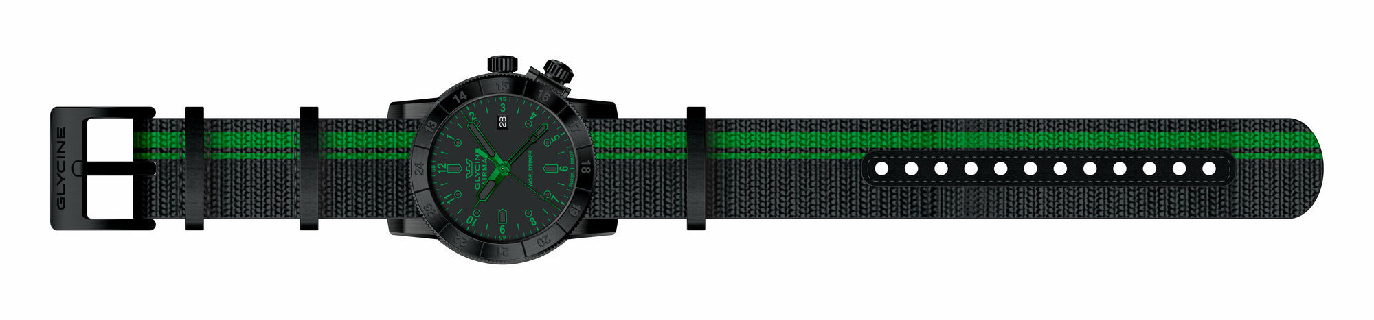 Band for Glycine Airman 42 Dual Time Quartz GL1032