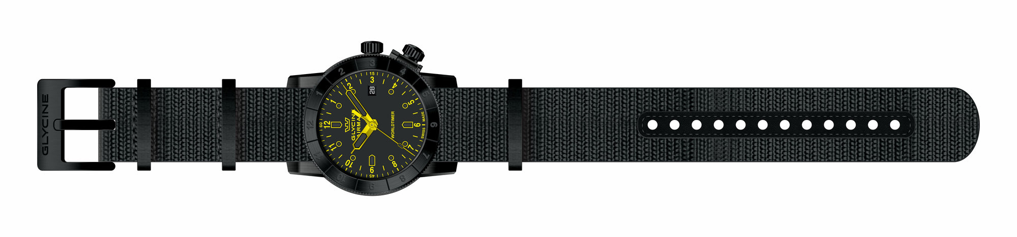 Band for Glycine Airman 42 Dual Time Quartz GL1038