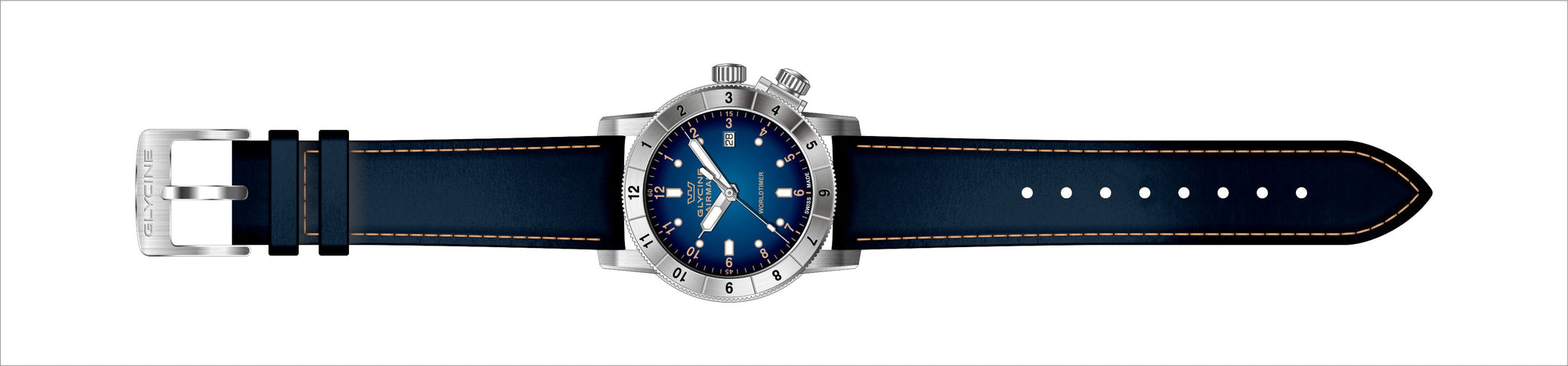 Band for Glycine Airman 42 Dual Time Quartz GL1022