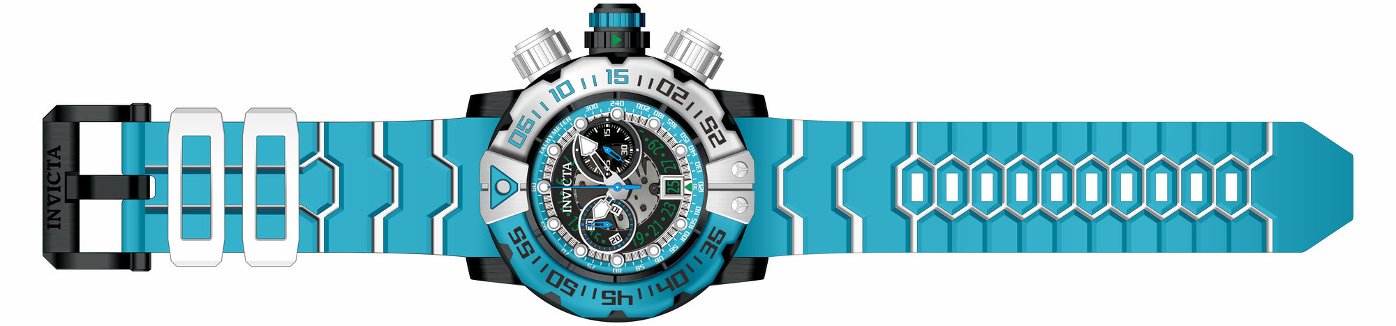 Band For Invicta Sea Hunter  Men 44848