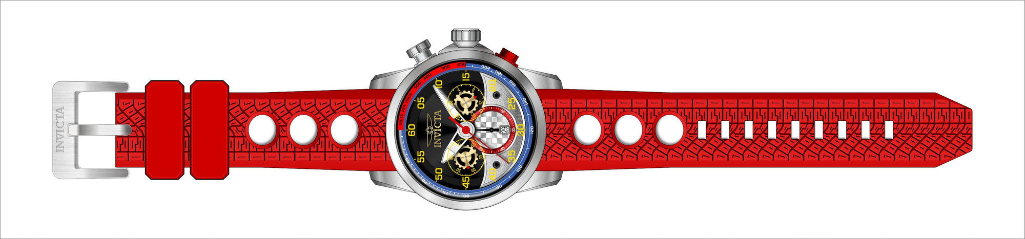 Band For Invicta S1 Rally  Men 45580