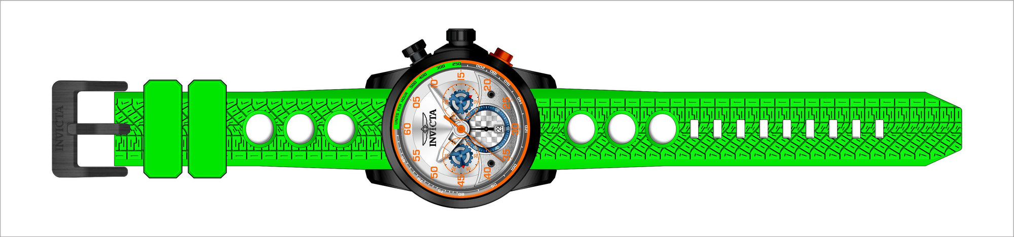 Band For Invicta S1 Rally  Men 45581