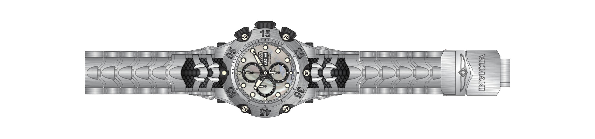 Band For Invicta Reserve Venom Cobra Men 45150