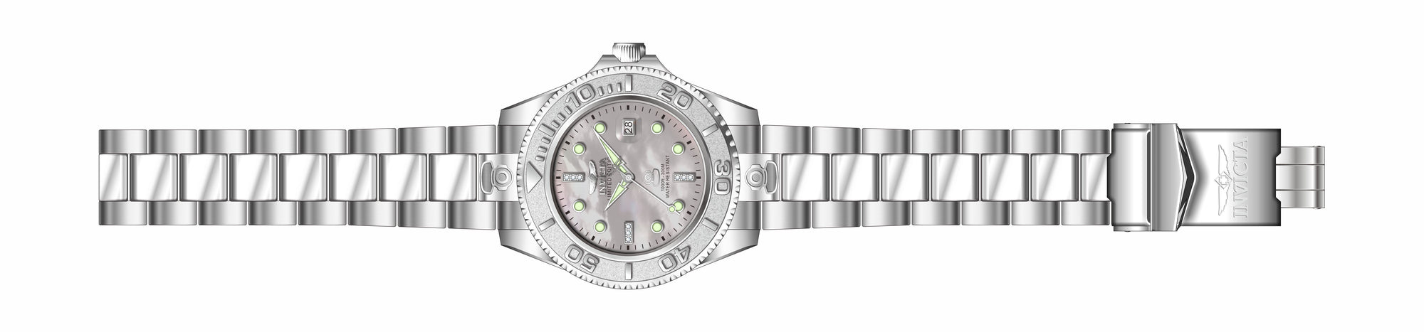 Band For Invicta Pro Diver  Men 45621