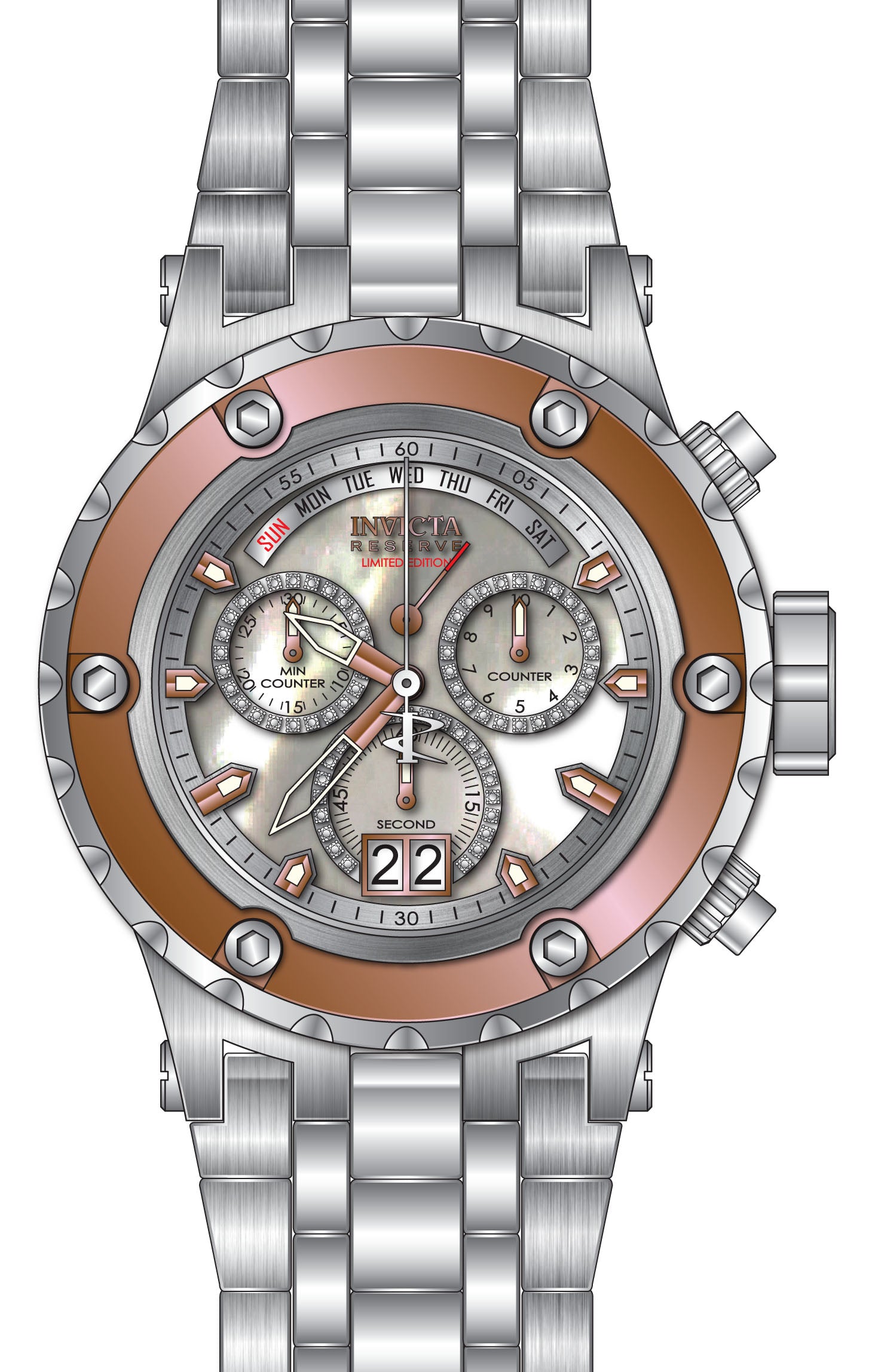 Band For Invicta Reserve Specialty Subaqua Men 45899